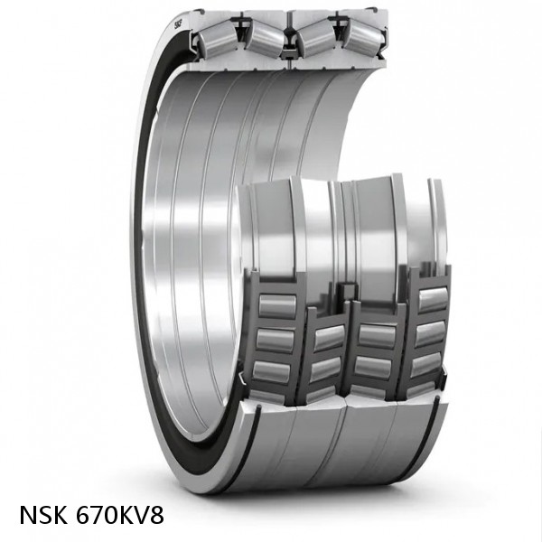 670KV8 NSK Four-Row Tapered Roller Bearing